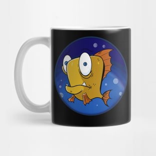 Funny fish with bubbles Mug